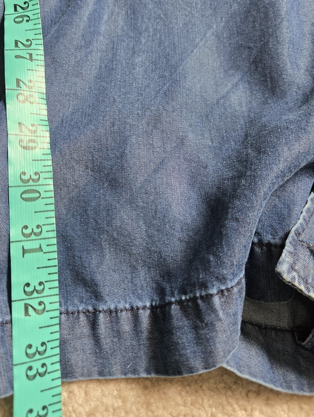 Zara Lightweight Lyocell Denim Belted Trench Coat. Size Small - Picture 14 of 14